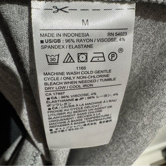 NWT. Banana Republic Factory Gray Midi Dress. Size Medium - Picture 9 of 9